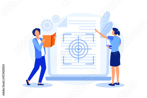 vision and scope document  illustration exclusive design inspiration