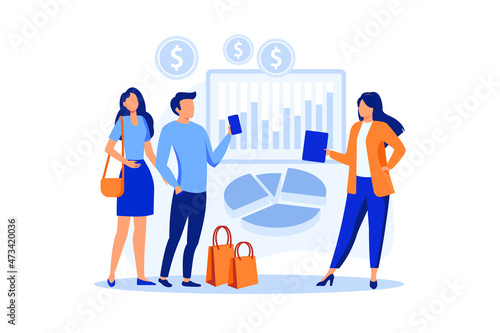 Consultative sales illustration exclusive design inspiration