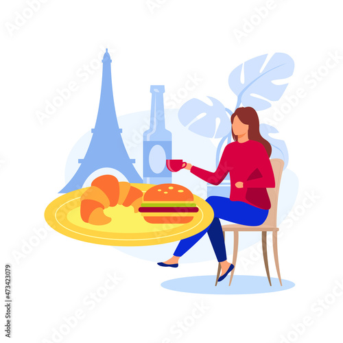 French cuisine illustration exclusive design inspiration