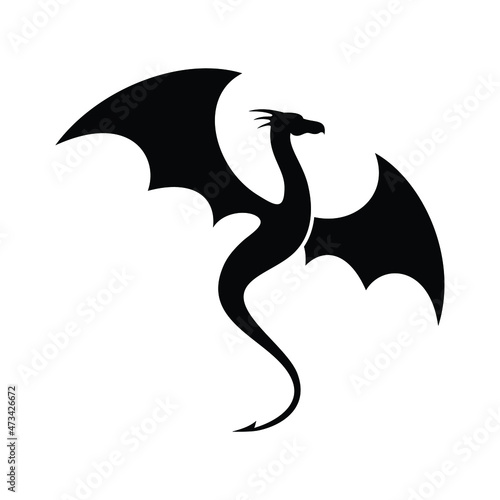 dragon silhouette icon