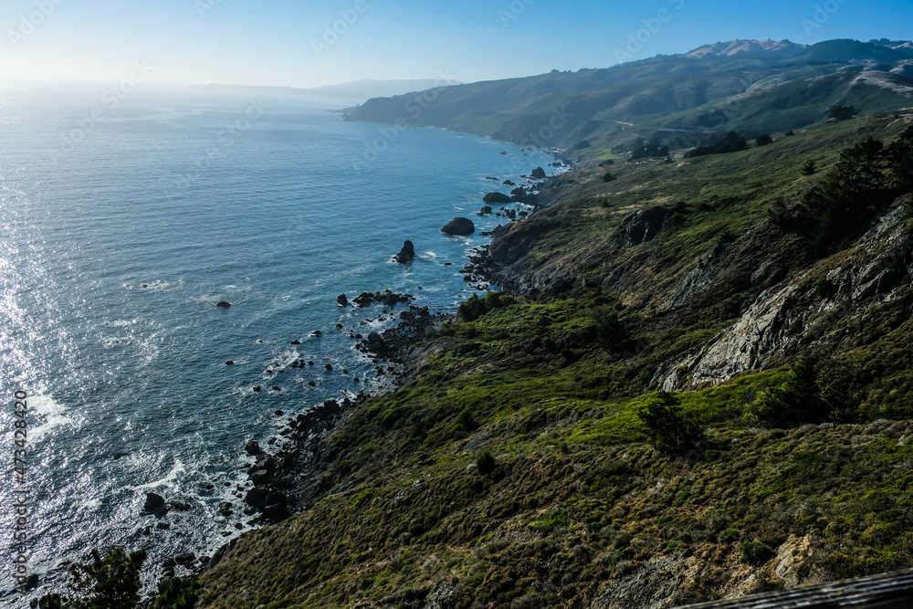 California Coastline cliffside view