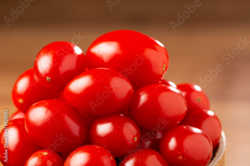 Wallpaper Mural Fresh grape tomatoes in a bowl on the table. Torontodigital.ca