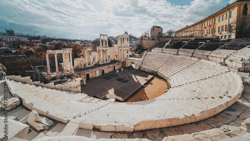 Ancient Roman Theater Plovdiv Bulgaria photo