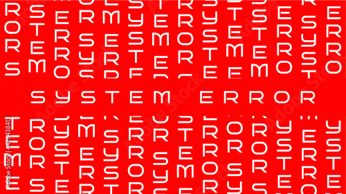 system error marquee  vertical concept