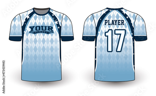 Sports gear template mockup perfect fit for all sports. The designs that go on casual wear, shirts, fashions apparel, and all kinds of team uniform