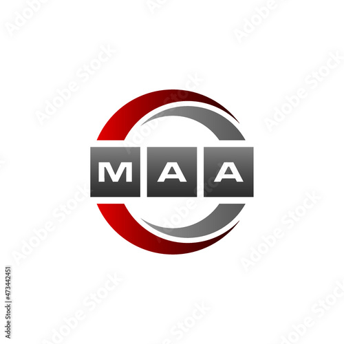 MAA Letter Initial Logo Design Template Vector Illustration