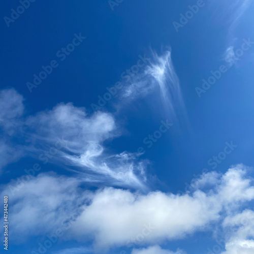 blue sky with clouds