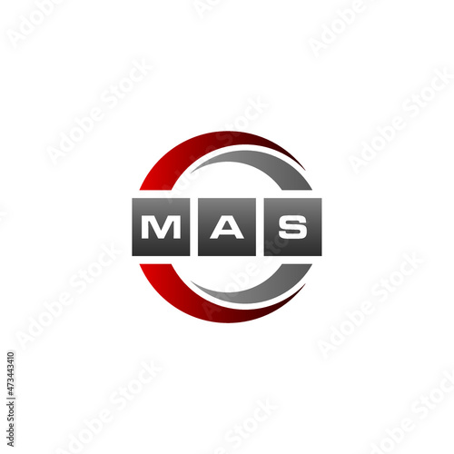 MAS Letter Initial Logo Design Template Vector Illustration