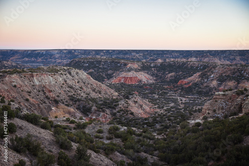 Sunset at Palo Duro Canyon State Park Outside of Amarillo, Texas 