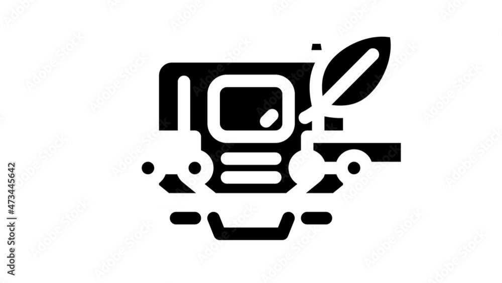 case with makeup animated glyph icon case with makeup sign. isolated on white background case with makeup animated glyph icon case with makeup sign. isolated on white background