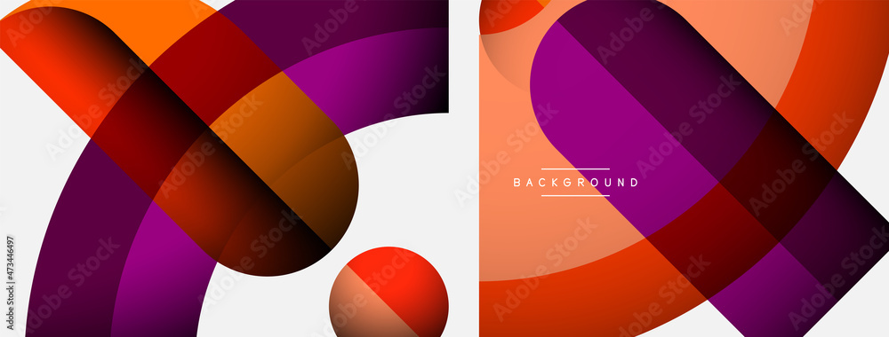 Trendy shapes, color minimal design composition, lines and shadows for wallpaper banner background or landing page Trendy shapes, color minimal design composition, lines and shadows for wallpaper banner background or landing page