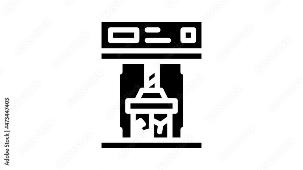 crash test animated glyph icon crash test sign. isolated on white background crash test animated glyph icon crash test sign. isolated on white background