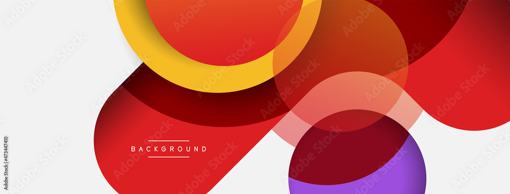 Circle and round shapes abstract background. Vector illustration for wallpaper banner background or landing page Circle and round shapes abstract background. Vector illustration for wallpaper banner background or landing page