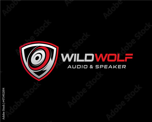 Car Audio Services Logo. Car and Music Logo design vector inspiration