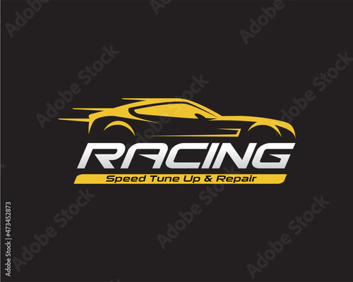 Sport Car Logo Design. Automotive, Car Showroom, Car Dealer Logo Design Vector