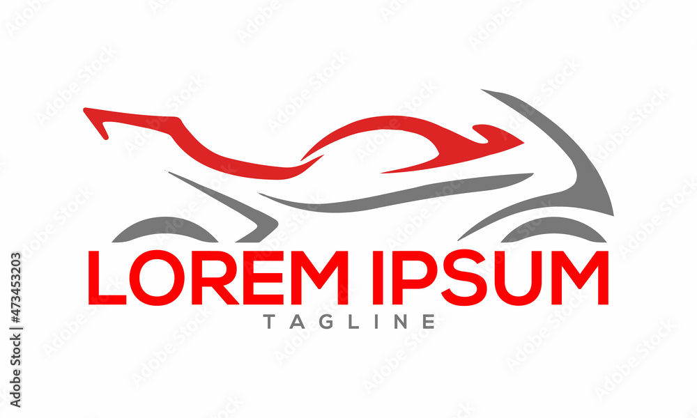 Unique motorbike logo Modern and minimalist vector and abstract logo Unique motorbike logo Modern and minimalist vector and abstract logo