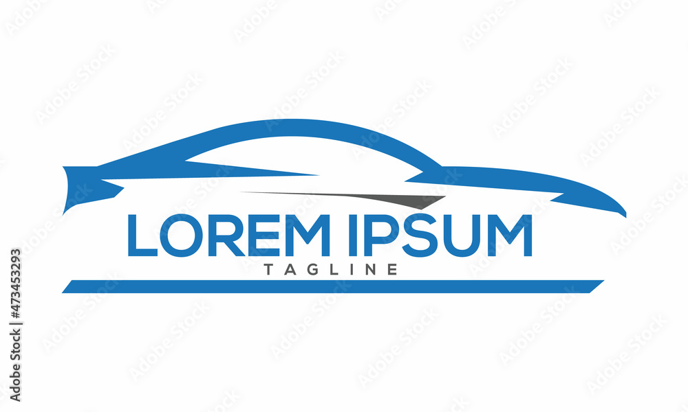 Unique car logo Modern and minimalist vector and abstract logo