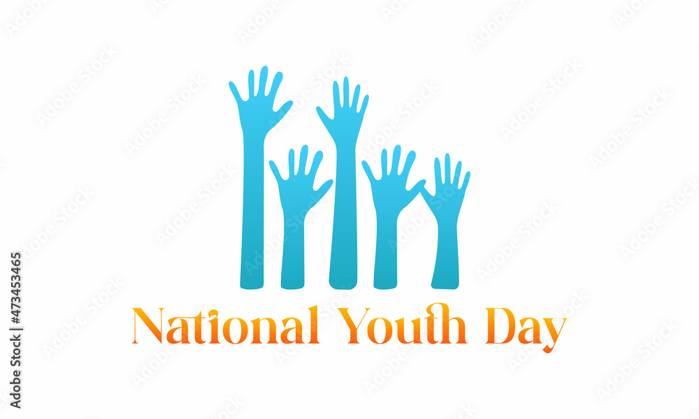 National youth day vector template. January 12 design for national youth day theme. National youth day vector template. January 12 design for national youth day theme.