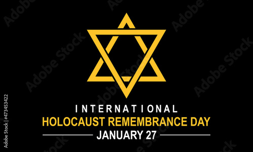 International Holocaust Remembrance Day Candle Lighting vector banner. January 27 candle against holocaust black.
