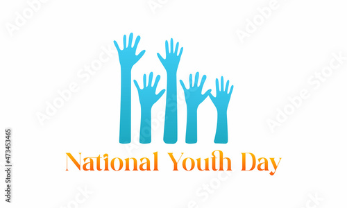 National youth day vector template. January 12 design for national youth day theme.