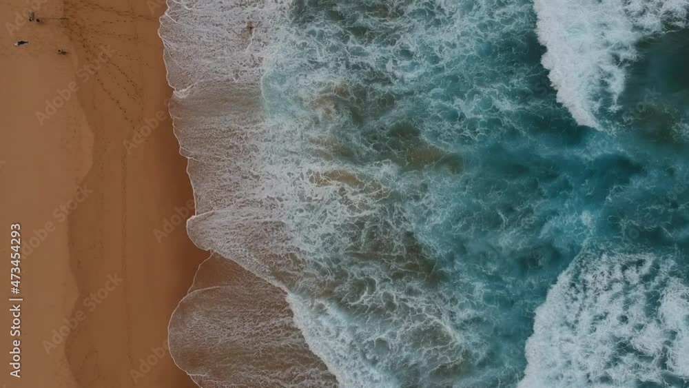 Arial View Of Waves Breaking 1080p Arial View Of Waves Breaking 1080p