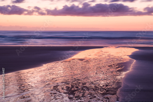 Dawn reflections  Coastline K Gari