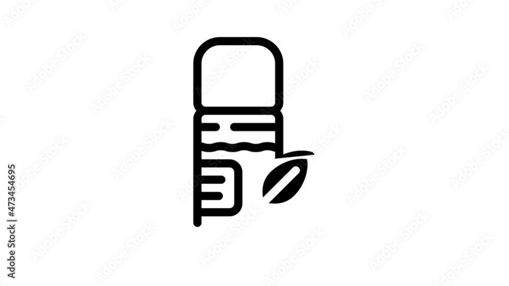 makeup setting spray animated line icon makeup setting spray sign. isolated on white background makeup setting spray animated line icon makeup setting spray sign. isolated on white background