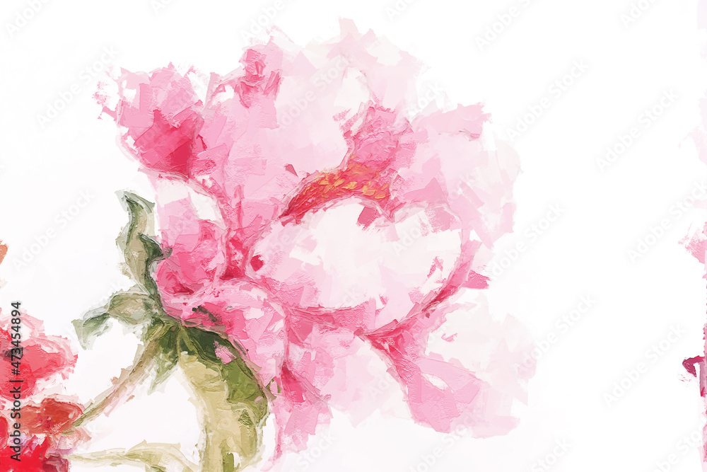 Abstract beautiful floral bouquet illustration Abstract beautiful floral bouquet illustration