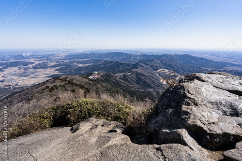 筑波山　女体山山頂からの風景