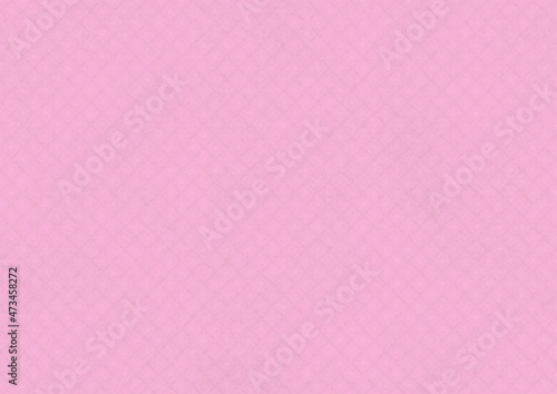ピンク色の和柄模様（鹿の子）の和紙の質感のある背景