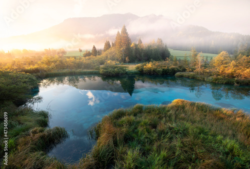 morning in the mountains