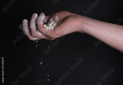 hands in water