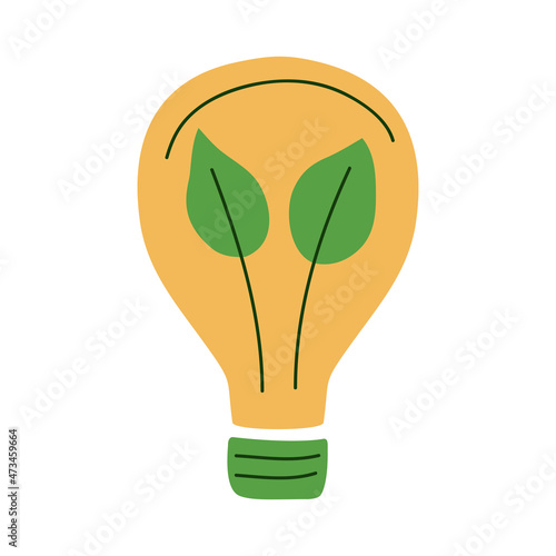 bulb with leafs
