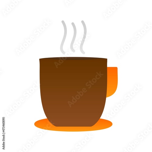 Tea Flat Gradient Vector Icon Design