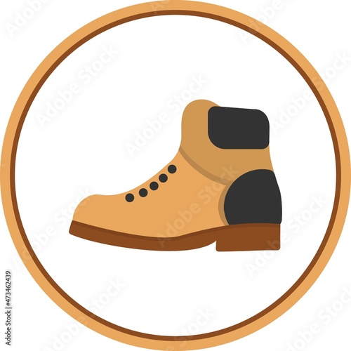 Timberland Flat Circle Vector Icon Design