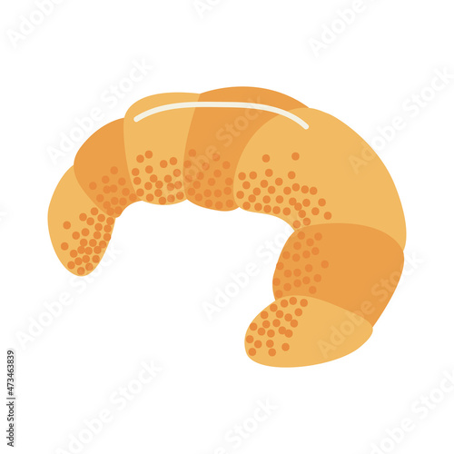 fresh croissant bread