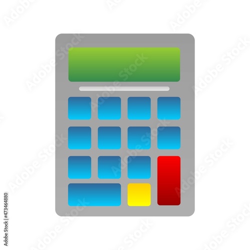 Calculator Flat Gradient Vector Icon Design