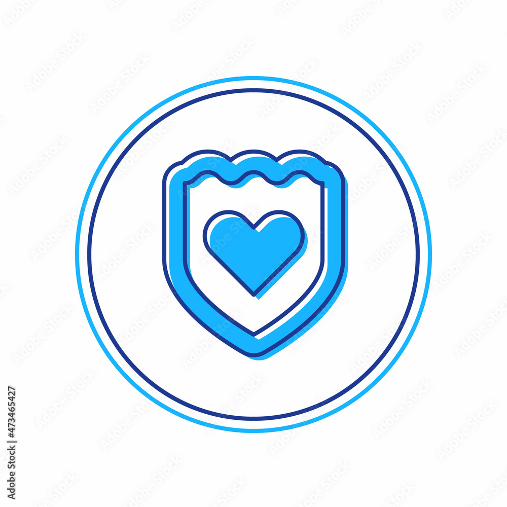 Filled outline Immune system icon isolated on white background. Medical shield. Vector Filled outline Immune system icon isolated on white background. Medical shield. Vector