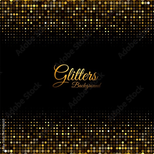 Abstract glitters dotted shiny background