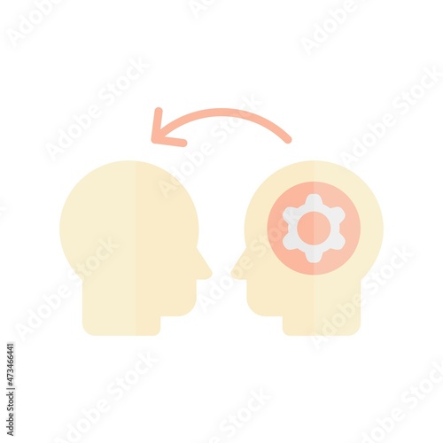 Mentoring Flat Light Vector Icon Design