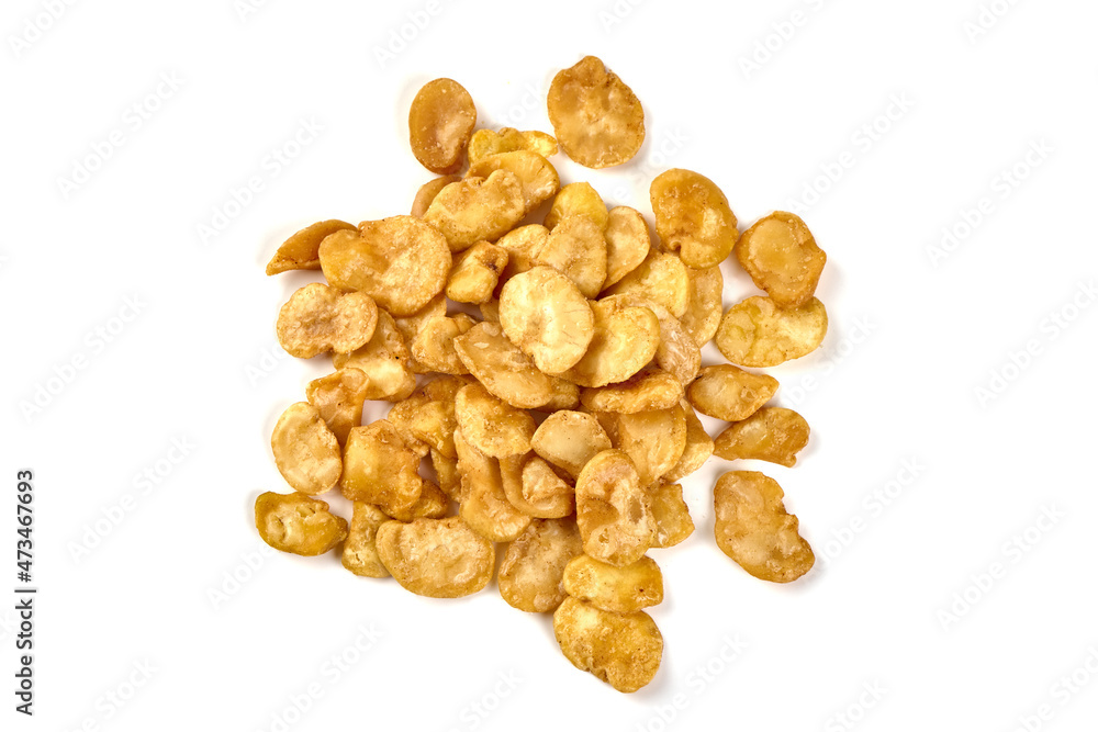 Fried Beans, isolated on white background. Fried Beans, isolated on white background.