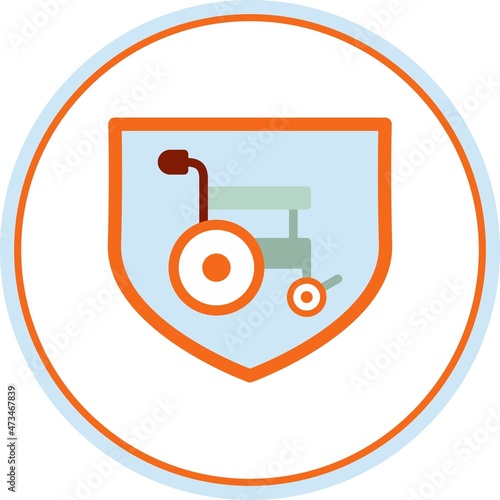 Insurance Flat Circxle Vector Icon Design