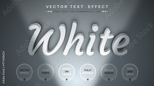 Bottom Light - Editable Text Effect, Font Style