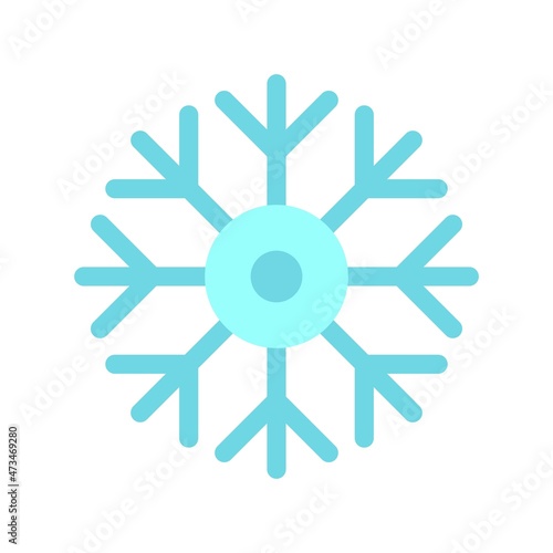 Snow Flat Vector Icon Design photo