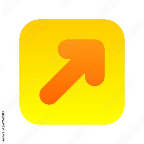 Direction Flat Gradient Vector Icon Design