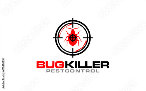 Illustration vector graphic of disinfection service and pest control logo design template-09