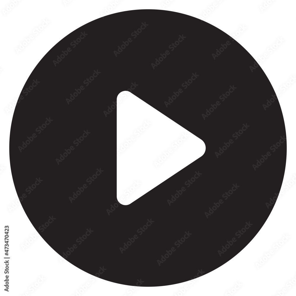 play button vector icon for app and website play button vector icon for app and website