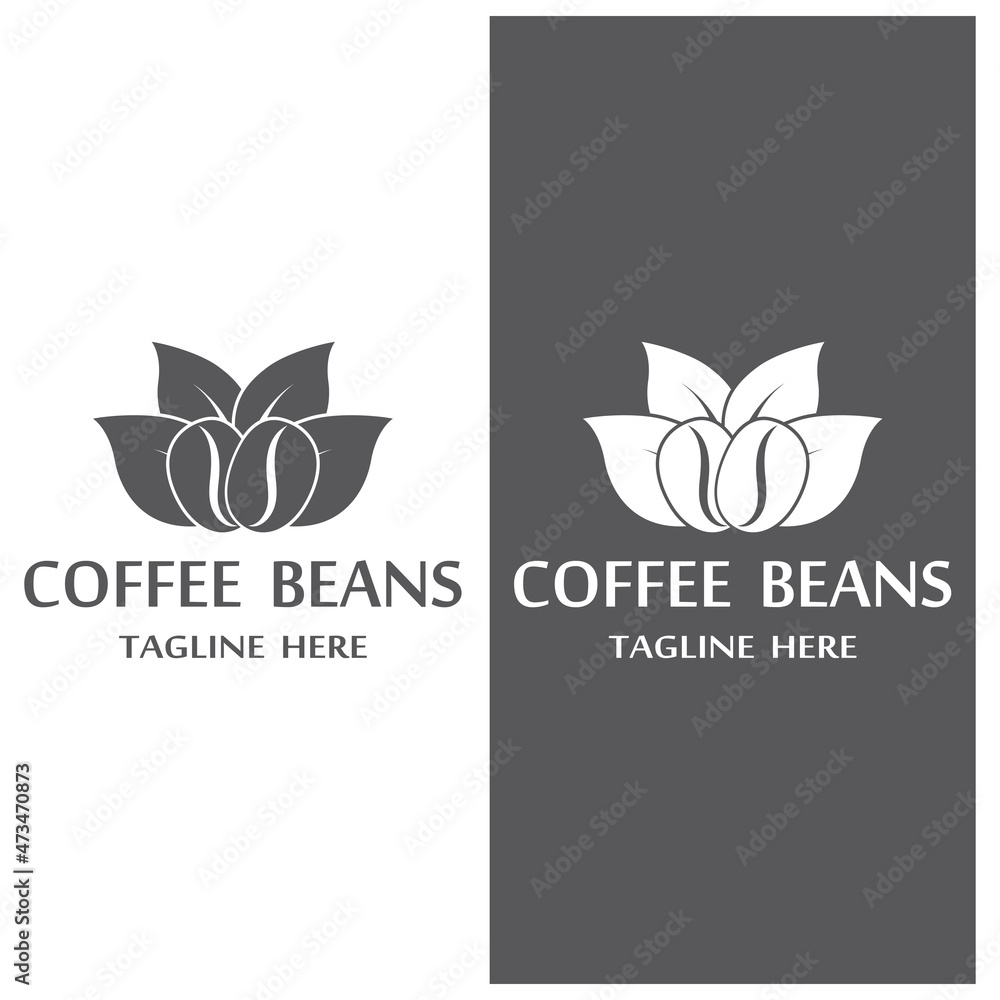 coffee bean icon vector