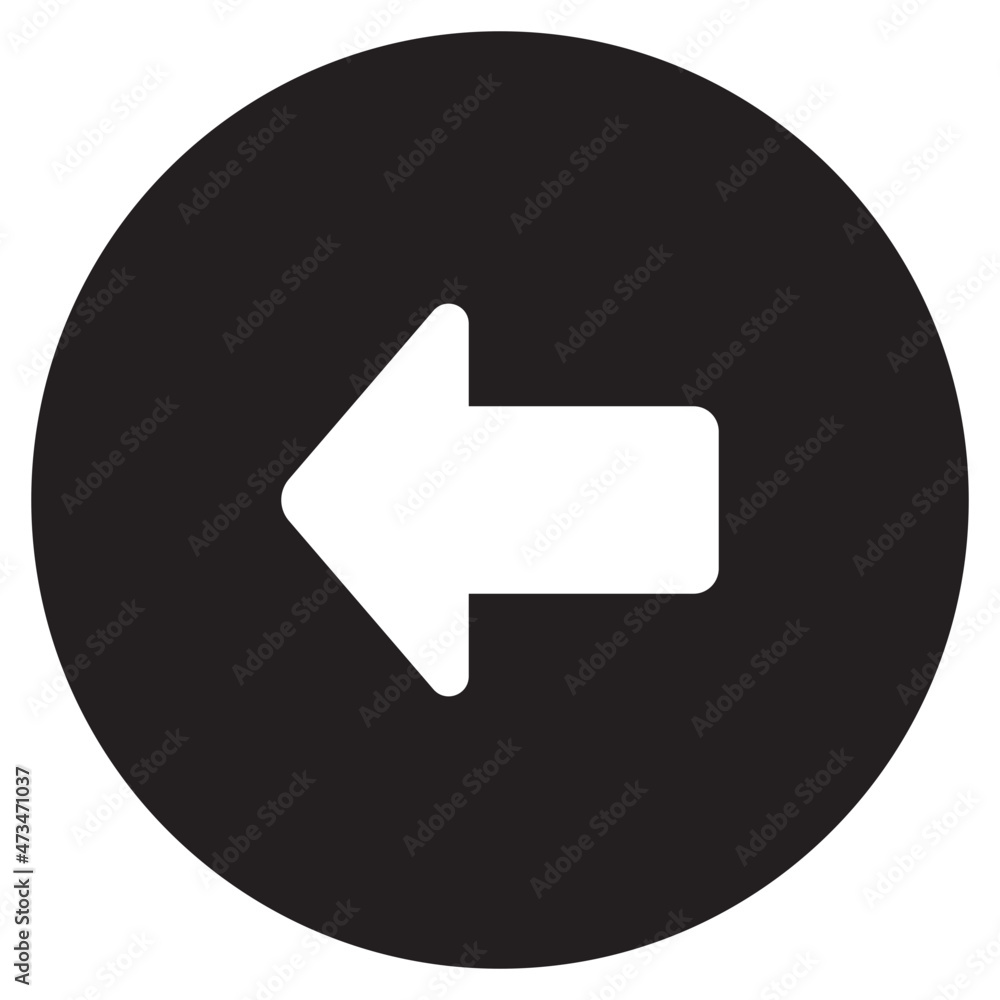 left arrow vector icon design for app and website left arrow vector icon design for app and website