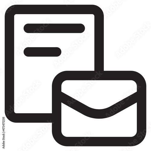 business email report notification vector icon design